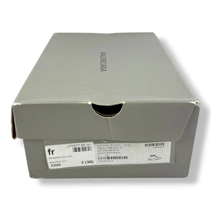 Balenciaga Speed Lace Up Black / White UK 3 / EU 36 - Lux Central