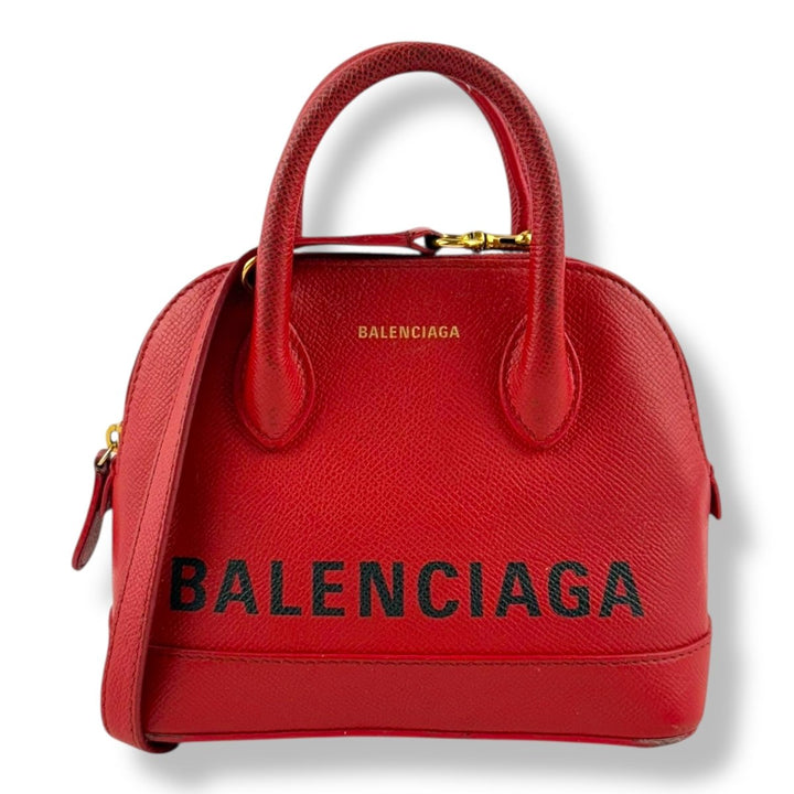 Balenciaga Top Ville Red XXS Handbag - Lux Central