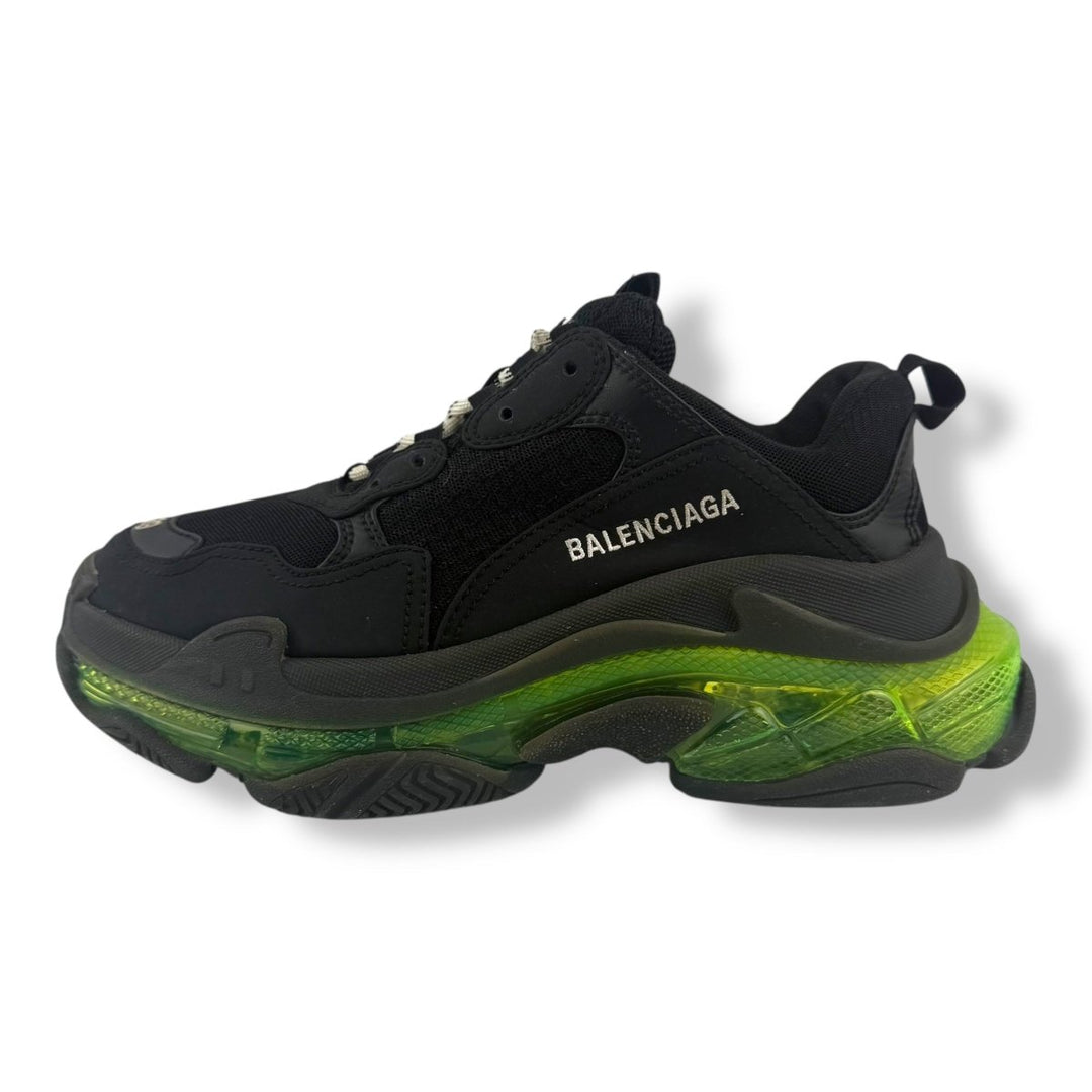 Balenciaga Triple S Black Green UK 6 / EU 39 - Lux Central