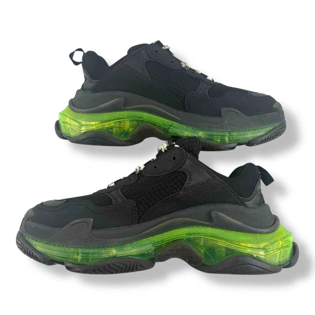 Balenciaga Triple S Black Green UK 6 / EU 39 - Lux Central