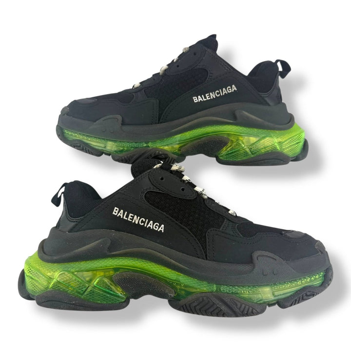 Balenciaga Triple S Black Green UK 6 / EU 39 - Lux Central