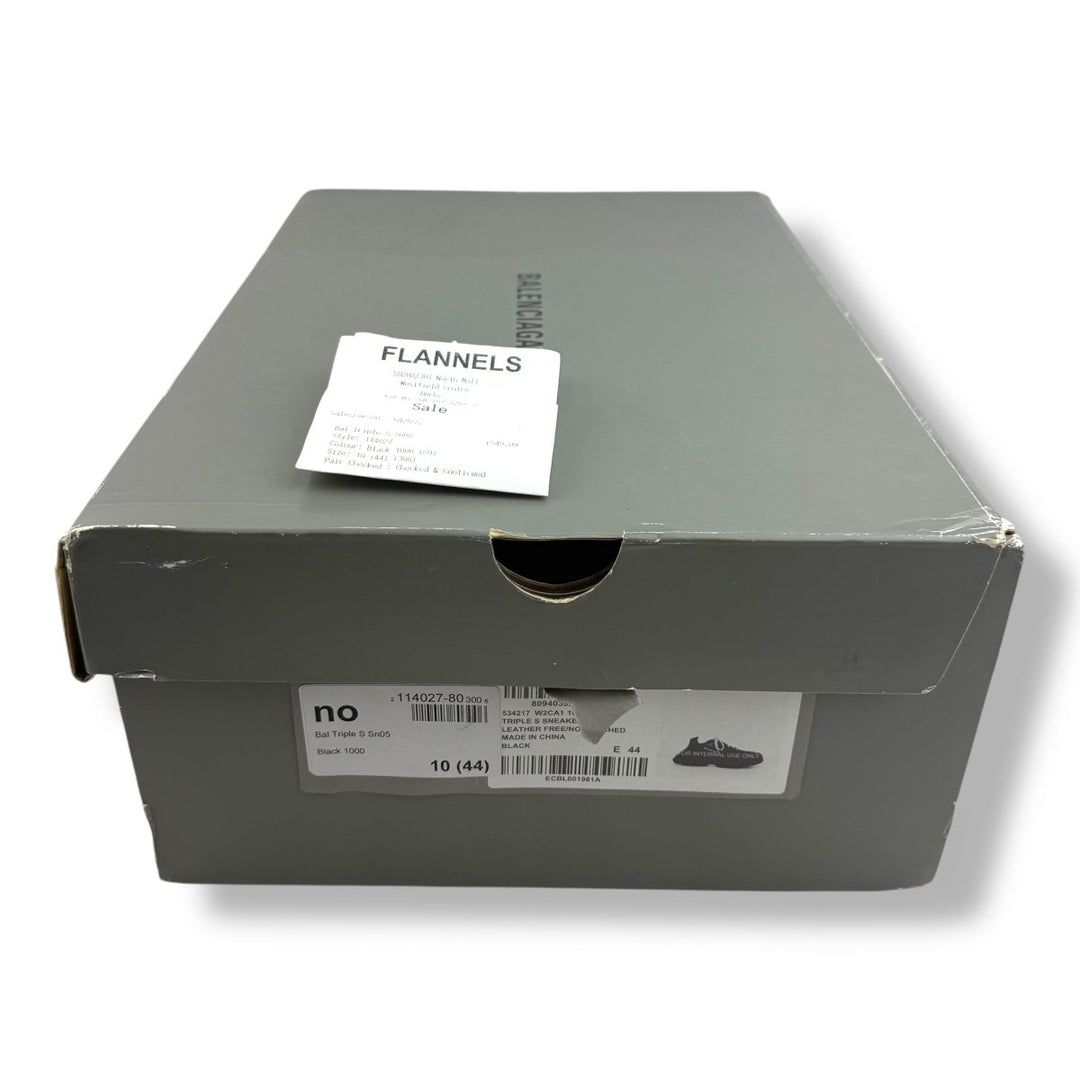 Balenciaga Triple S Black UK 10 / EU 44 - Lux Central