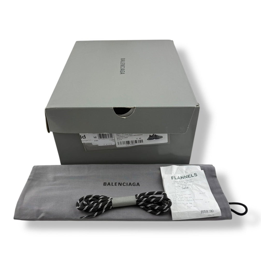 Balenciaga Triple S Black UK 7 / EU 40 - Lux Central