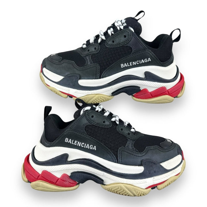 Balenciaga Triple S Black/White/Red UK 3 / EU 36 - Lux Central