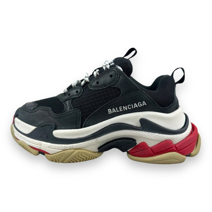 Balenciaga Triple S Black/White/Red UK 3 / EU 36 - Lux Central