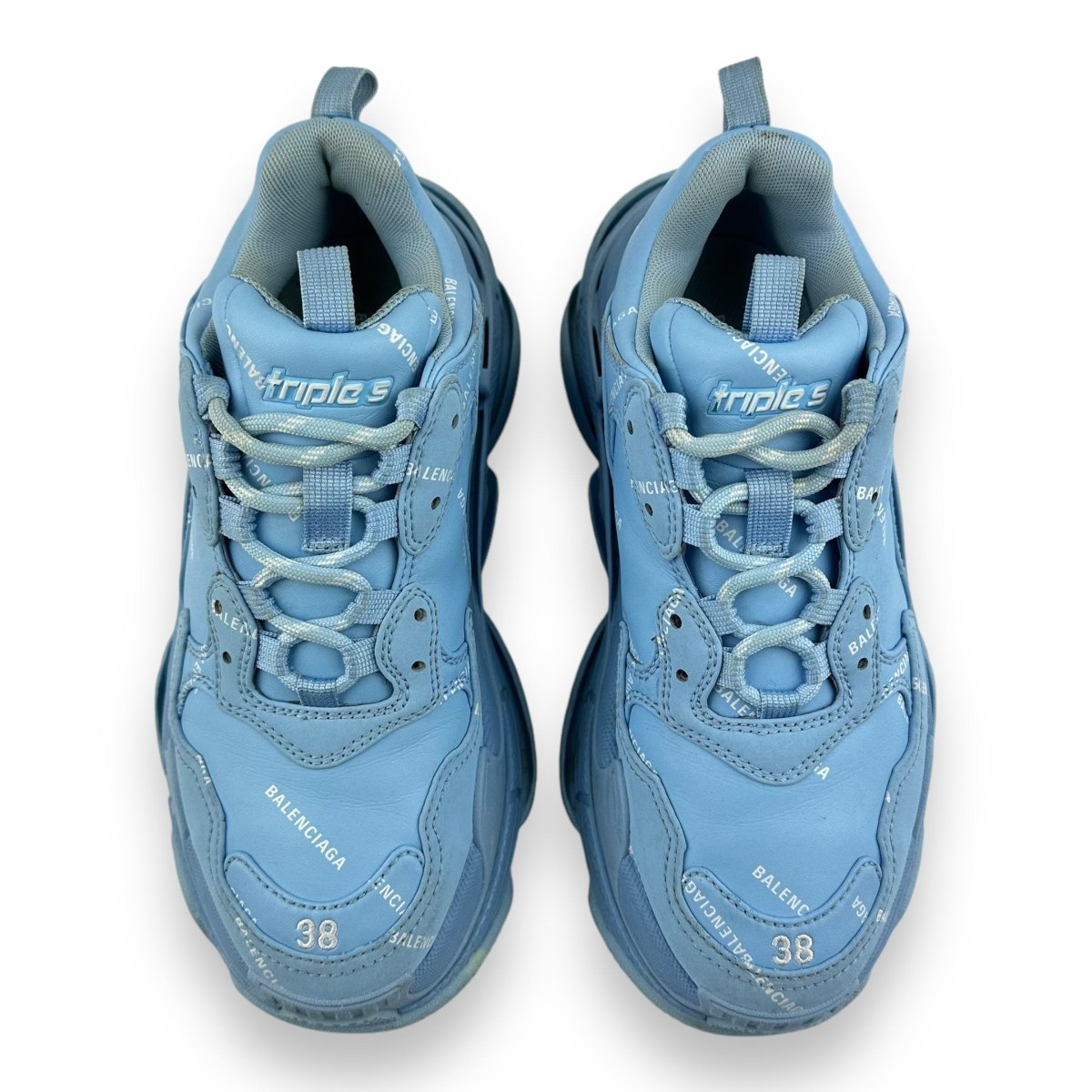 Balenciaga blue triple s sales
