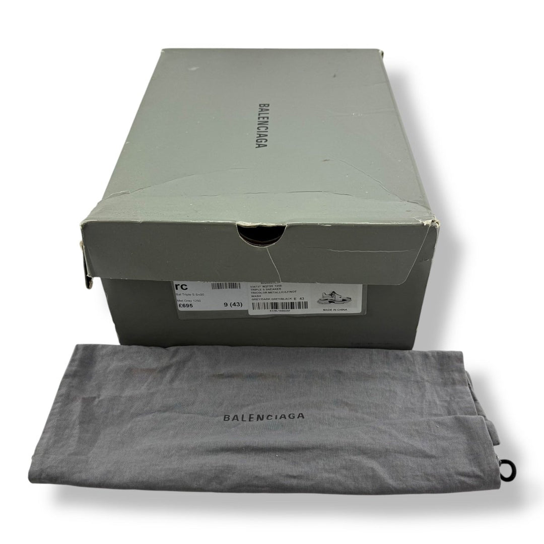Balenciaga Triple S Metallic Grey UK 9 / EU 43 - Lux Central