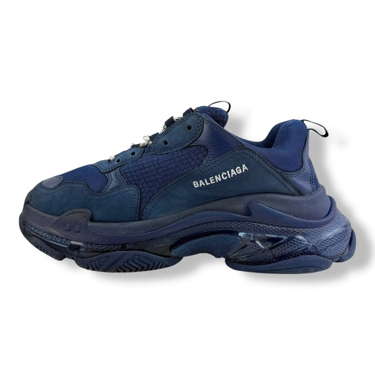 Balenciaga Triple S Navy Blue UK 10 / EU 44 - Lux Central