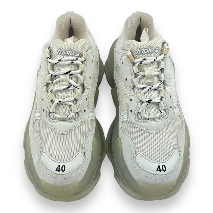 Balenciaga Triple S White Clear Sole UK 7 / EU 40 - Lux Central