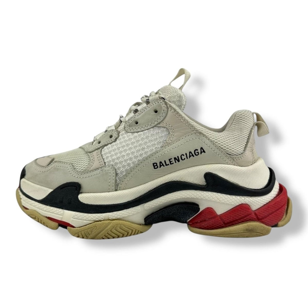 Balenciaga Triple S White/Black/Red UK 4 / EU 37 - Lux Central