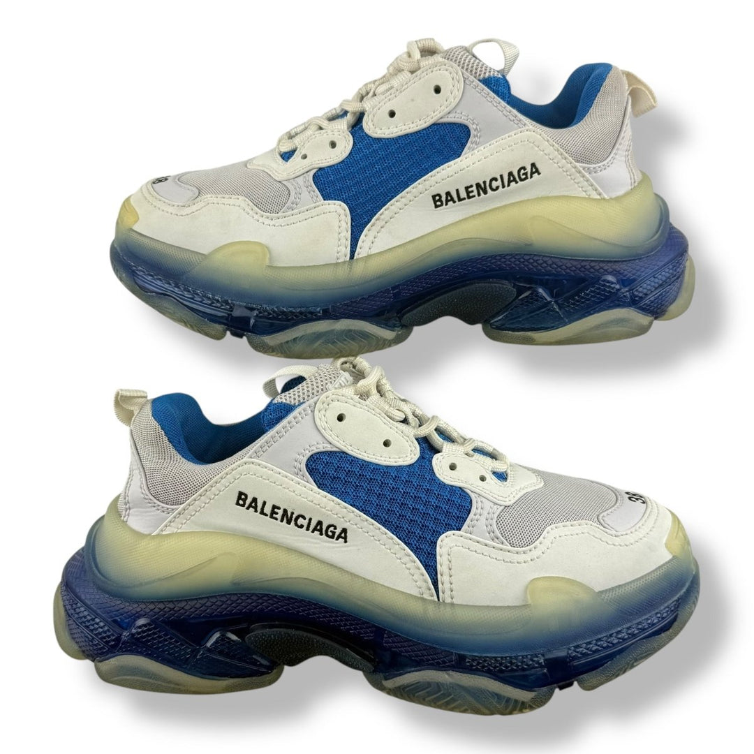 Balenciaga Triple S White/Blue UK 5 / EU 38 - Lux Central