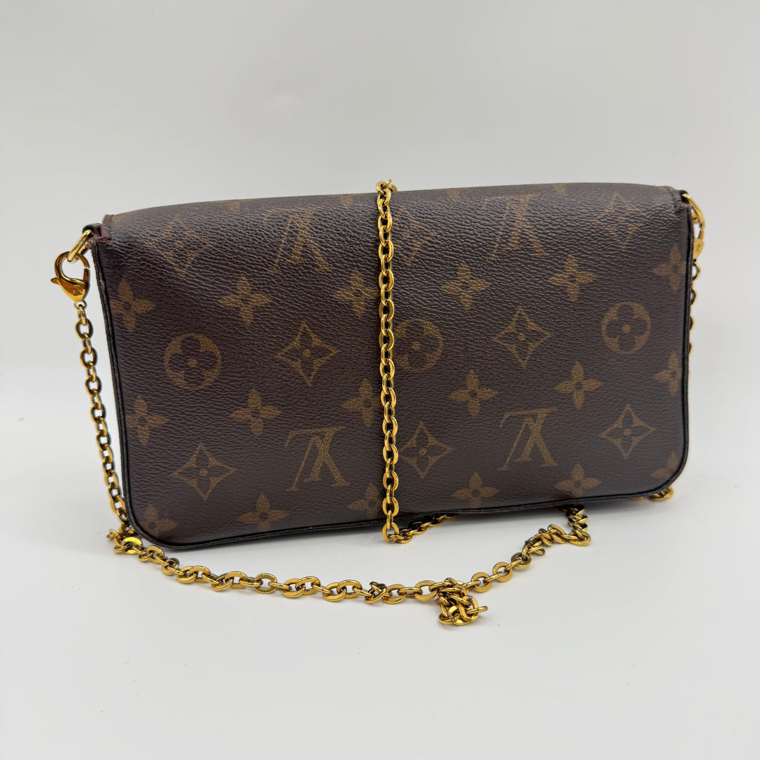 Louis Vuitton Felicie Pochette Brown Monogram Handbag