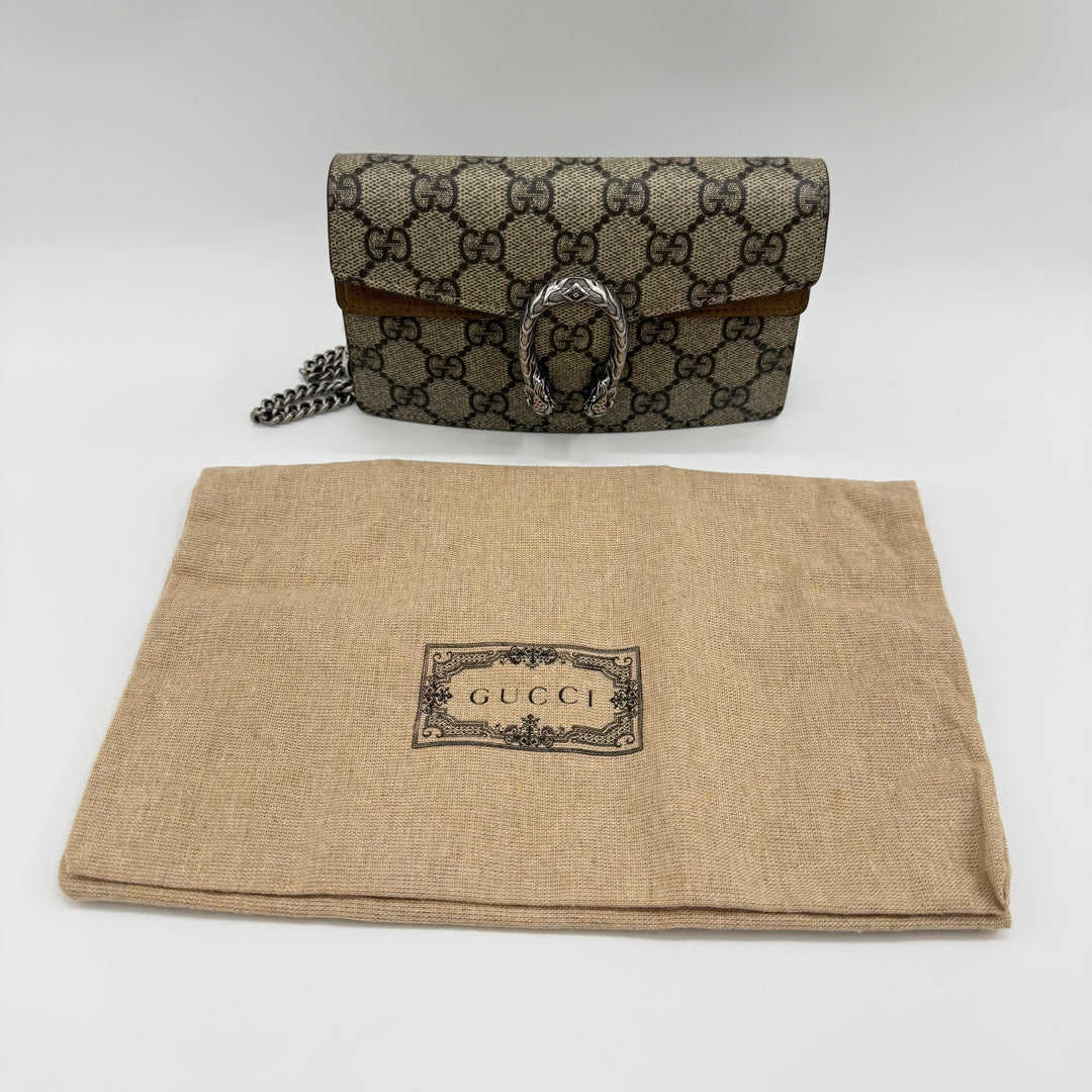 Gucci GG Dionysus Beige Super Mini Handbag