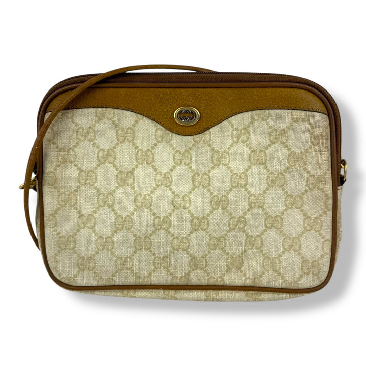 Gucci GG Monogram Cream Shoulder Crossbody Bag