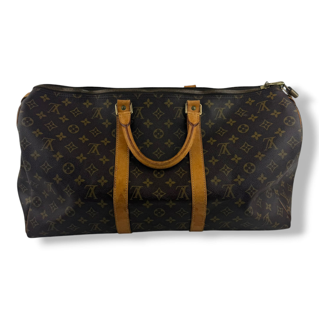 Louis Vuitton Vintage Brown Monogram 50 Keepall Duffle Bag