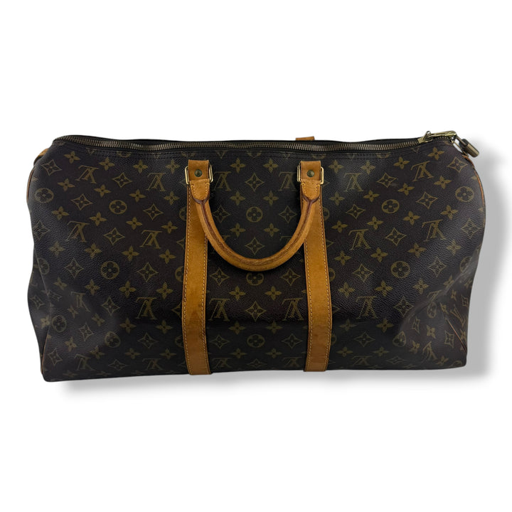 Louis Vuitton Vintage Brown Monogram 50 Keepall Duffle Bag