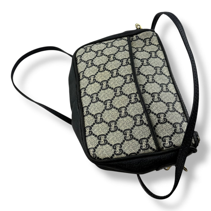 Gucci GG Plus Canvas Beige/Navy Shoulder Crossbody Bag