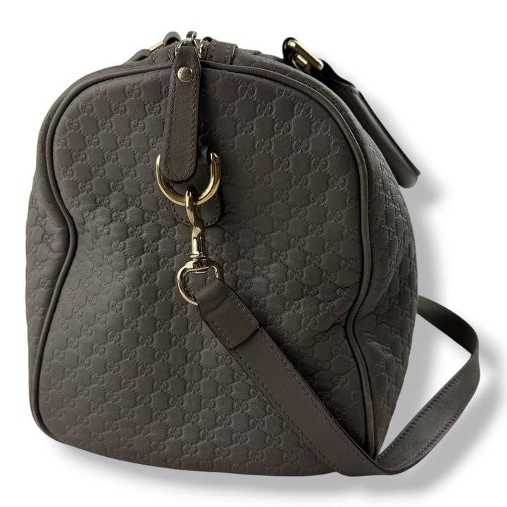 Gucci Guccissima Beige GG Monogram Boston 30 Bag