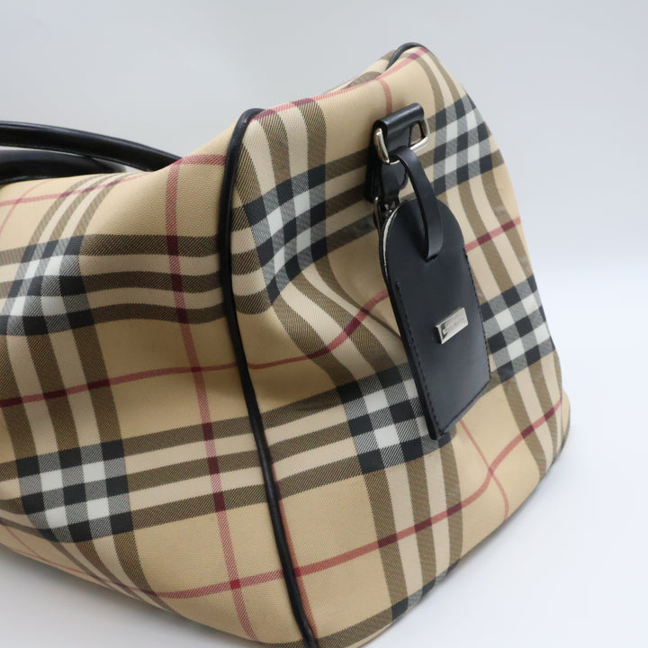 Burberry Check Duffle Beige Bag