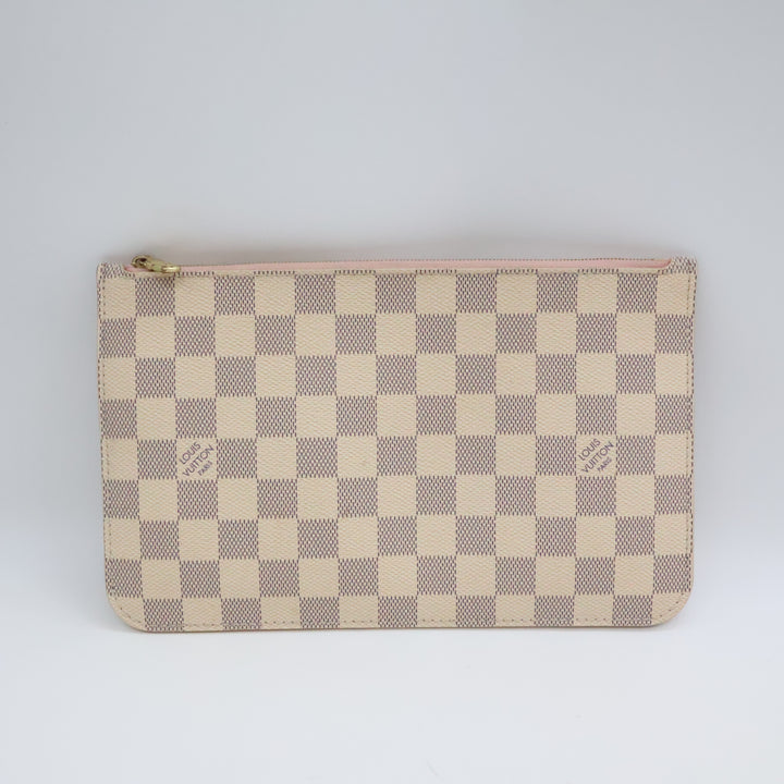 Louis Vuitton Damier Azur Neverfull MM Clutch Pouch