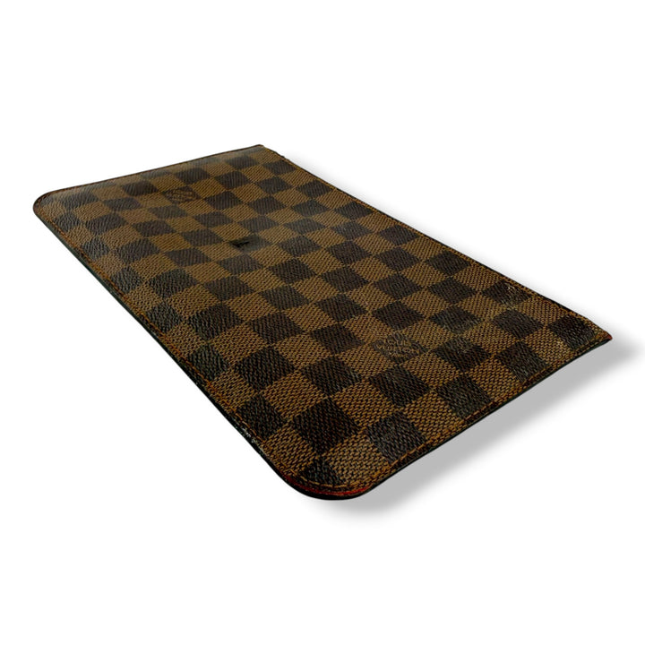 Louis Vuitton Brown Damier Neverfull MM Handbag W/ Clutch Pouch