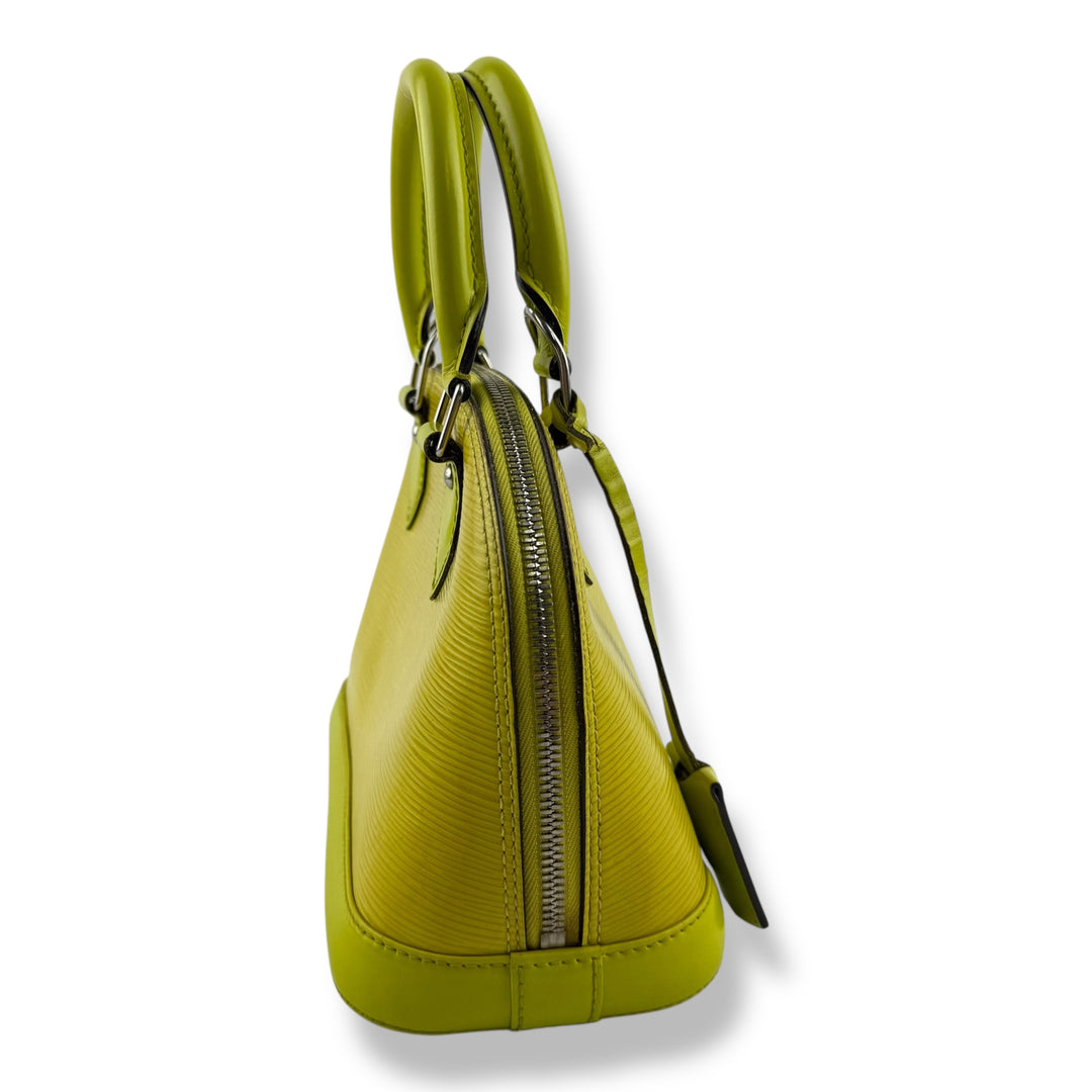 Louis Vuitton Alma BB Epi Leather Yellow Handbag