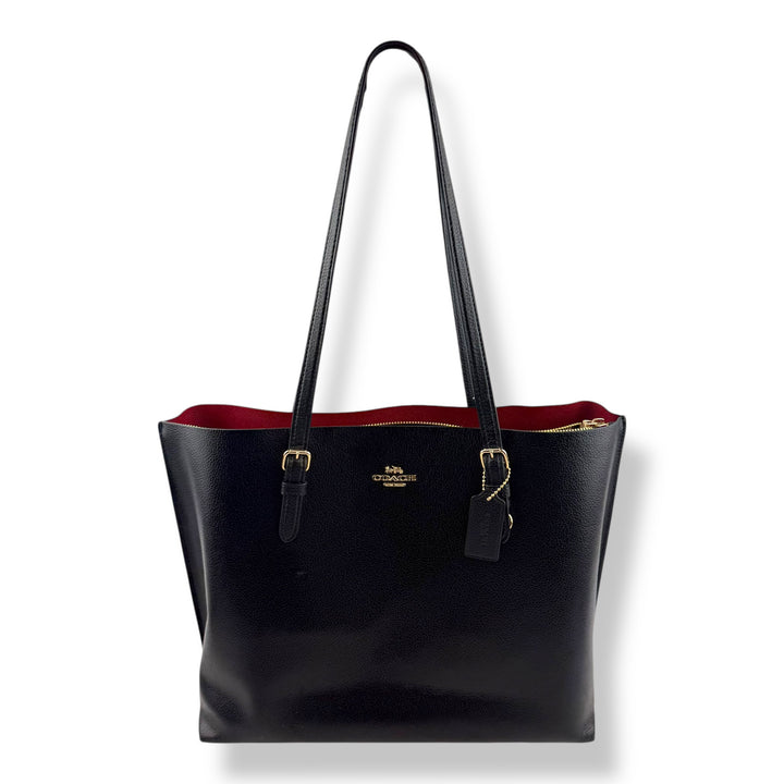 Coach Mollie Black Tote Handbag