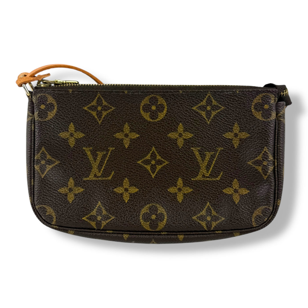 Louis Vuitton Pochette Accessories Brown Monogram Clutch Bag