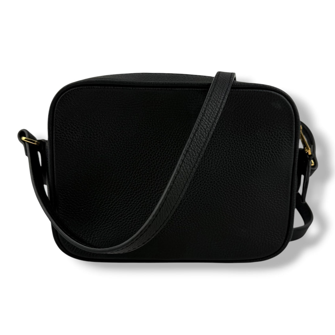 Burberry TB Black Leather Crossbody Bag