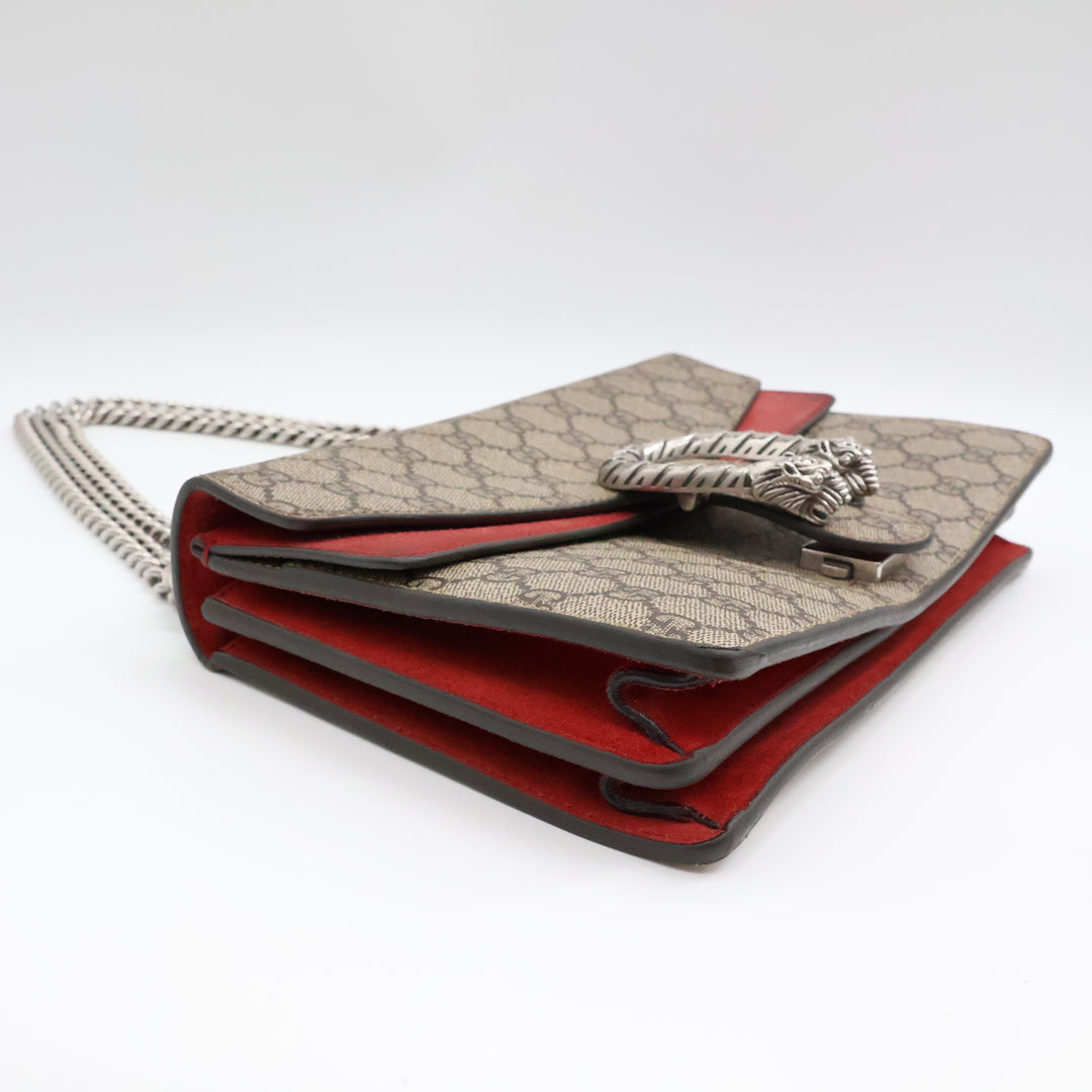 Gucci GG Dionysus Small Beige/Red Handbag
