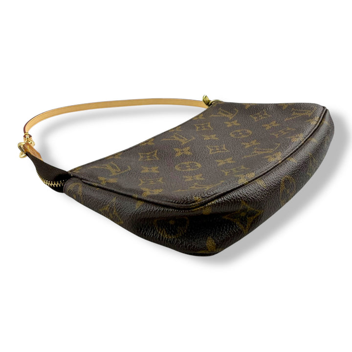Louis Vuitton Pochette Accessories Brown Monogram Clutch Bag