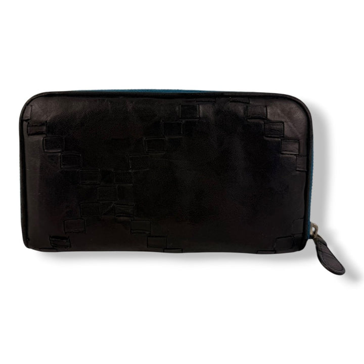 Bottega Veneta Black / Blue Long Wallet - Lux Central