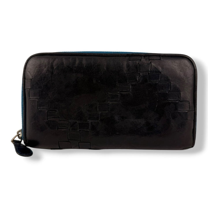 Bottega Veneta Black / Blue Long Wallet - Lux Central