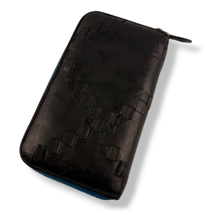 Bottega Veneta Black / Blue Long Wallet - Lux Central
