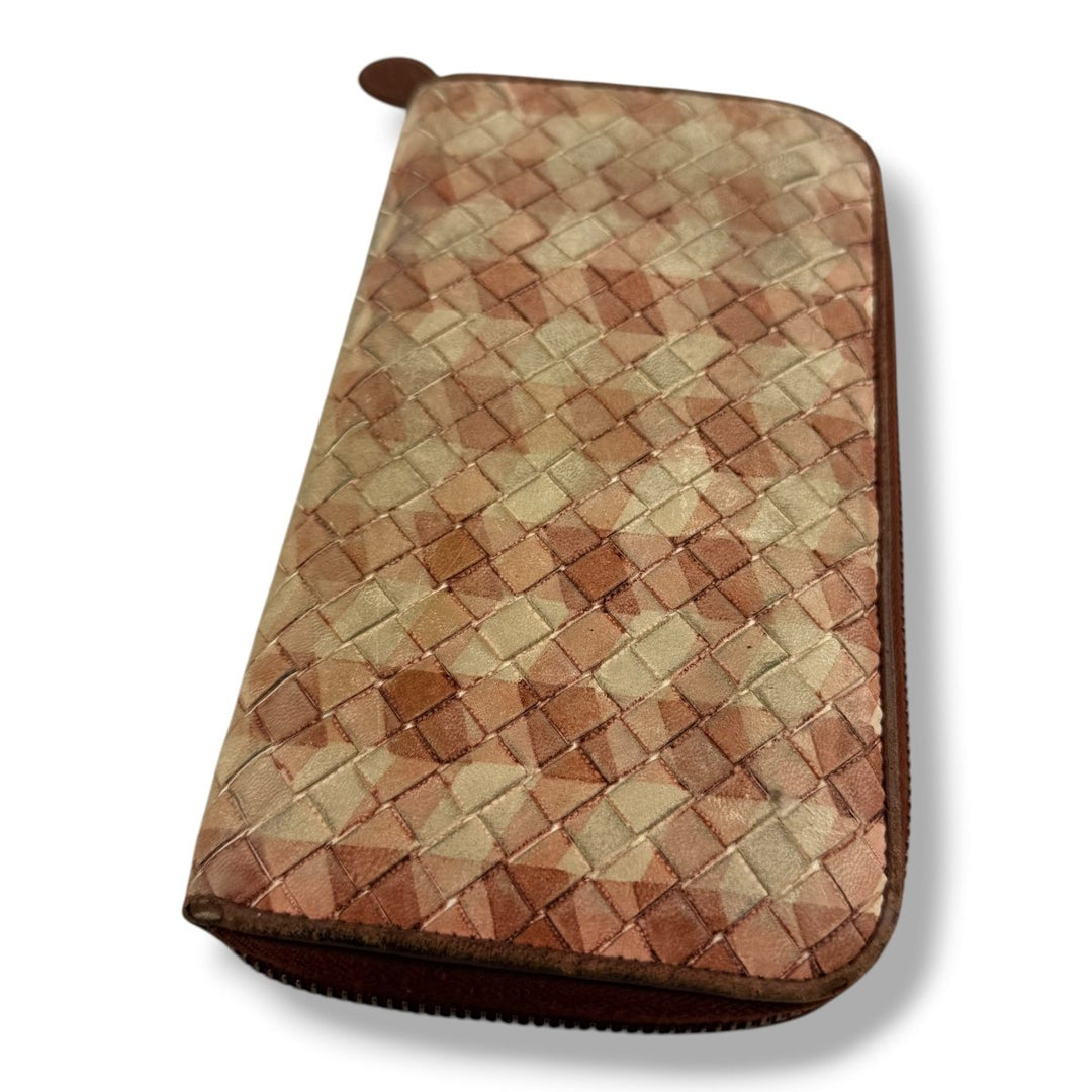 Bottega Veneta Pink / White Long Wallet - Lux Central