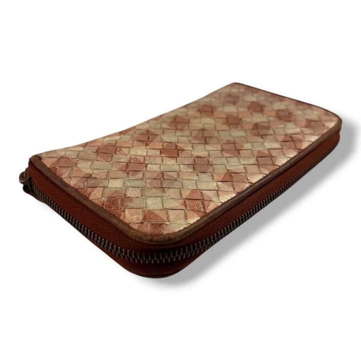 Bottega Veneta Pink / White Long Wallet - Lux Central