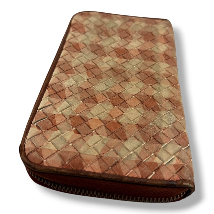 Bottega Veneta Pink / White Long Wallet - Lux Central