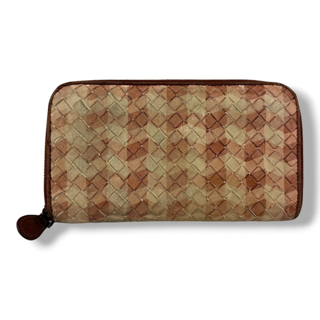 Bottega Veneta Pink / White Long Wallet - Lux Central