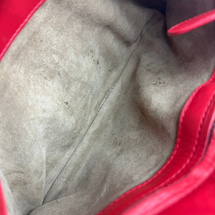 Bottega Veneta Roma Red Leather Handbag - Lux Central