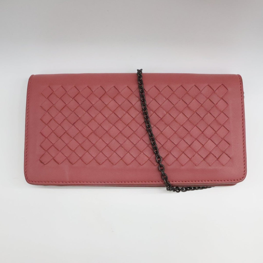 Bottega Veneta WOC Pink Nappa Lambskin Leather Handbag - Lux Central