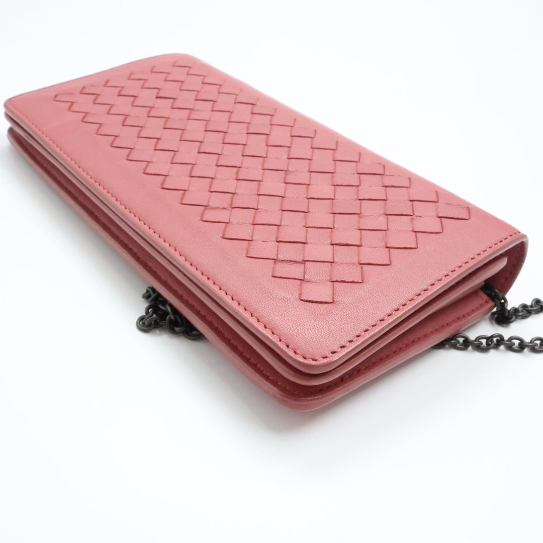 Bottega Veneta WOC Pink Nappa Lambskin Leather Handbag - Lux Central