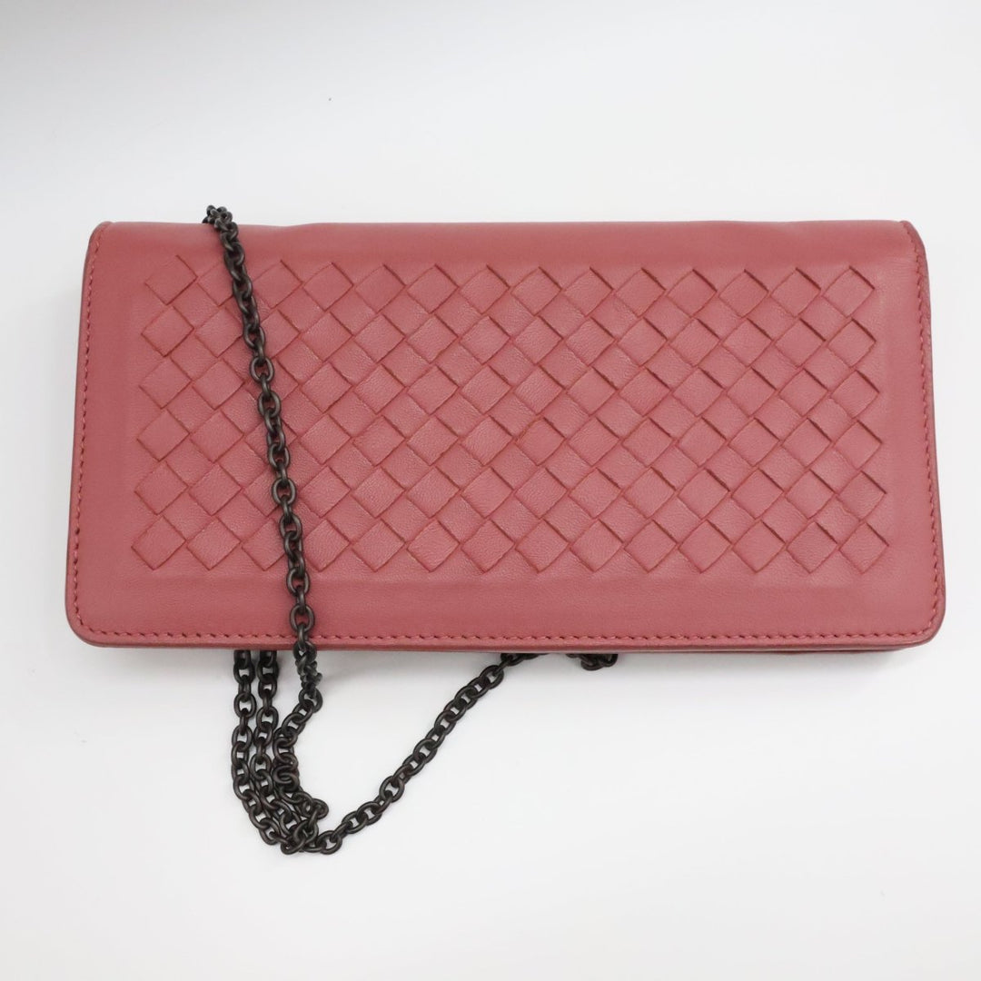 Bottega Veneta WOC Pink Nappa Lambskin Leather Handbag - Lux Central