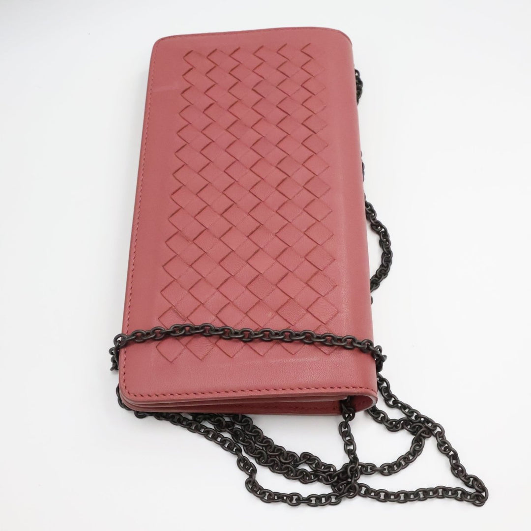 Bottega Veneta WOC Pink Nappa Lambskin Leather Handbag - Lux Central