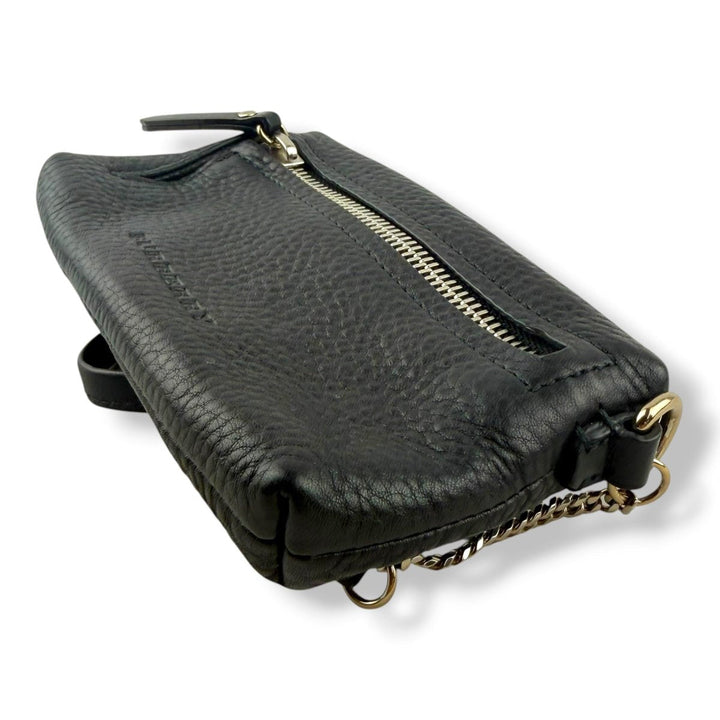 Burberry Black Leather Crossbody Bag - Lux Central