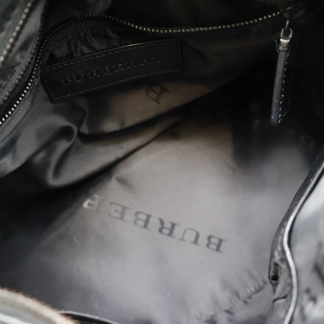 Burberry Black Leather Stud Bowling Bag - Lux Central