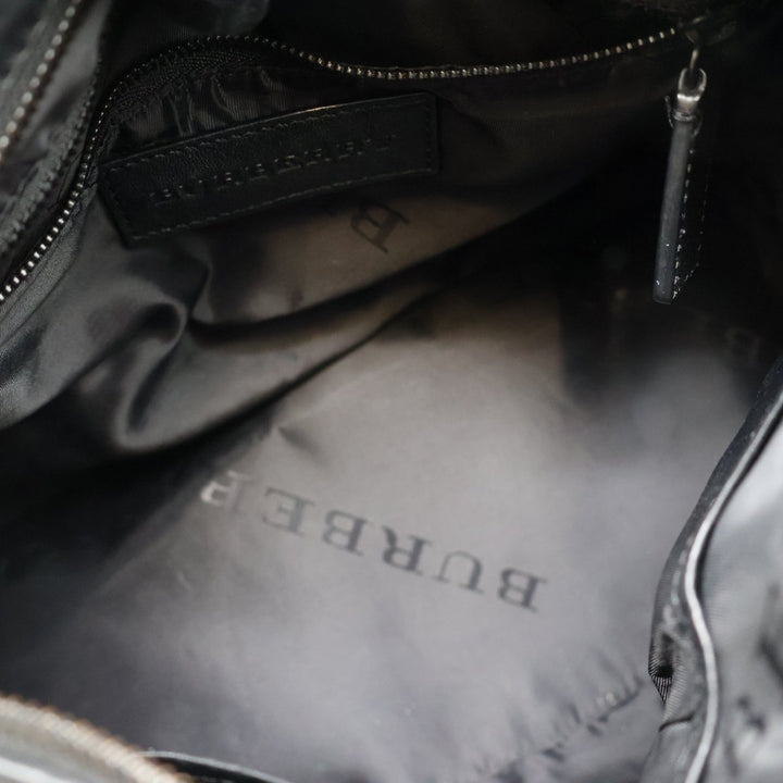 Burberry Black Leather Stud Bowling Bag - Lux Central