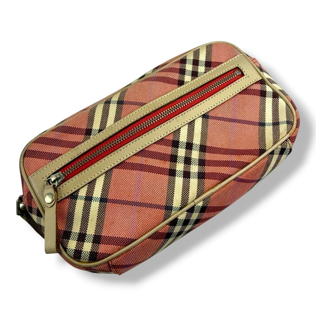 Burberry Blue Label Beige/Red Shoulder Bag - Lux Central