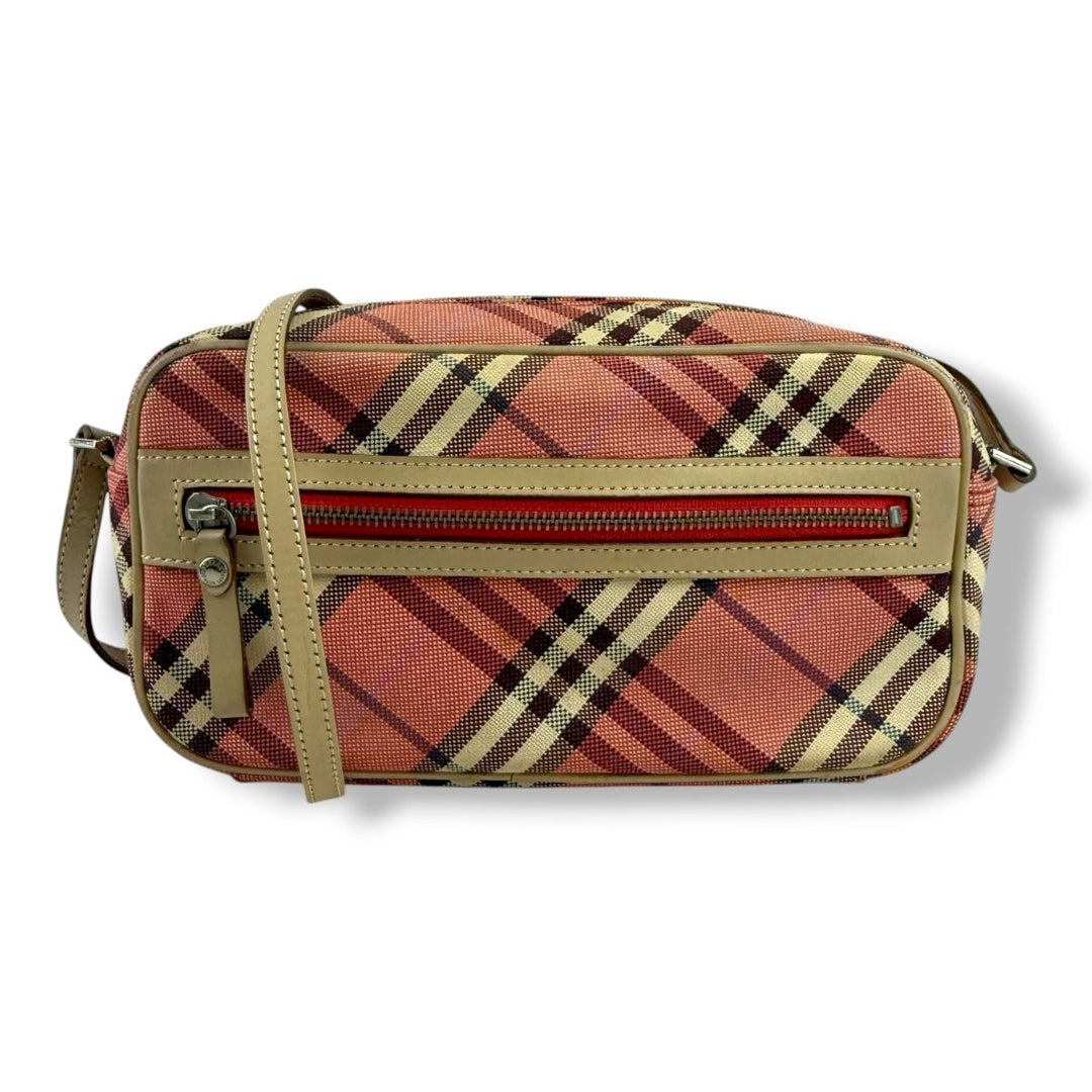 Burberry Blue Label Beige/Red Shoulder Bag - Lux Central