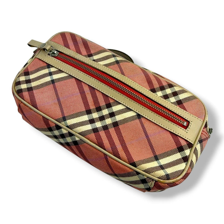 Burberry Blue Label Beige/Red Shoulder Bag - Lux Central