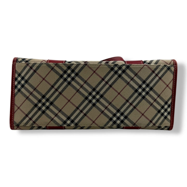 Burberry Blue Label Beige/Red Tote Bag - Lux Central